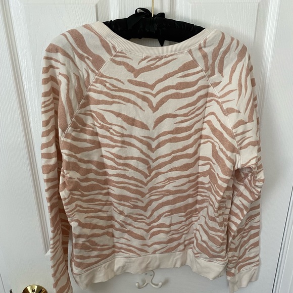 BNWT Rails pink zebra print sweatshirt size small - Picture 3 of 3